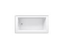 KOHLER White 60 x 32 in. Soaker Alcove Bathtub with Left Drain 