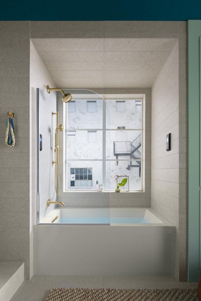 KOHLER White 60 x 32 in. Soaker Alcove Bathtub with Left Drain 
