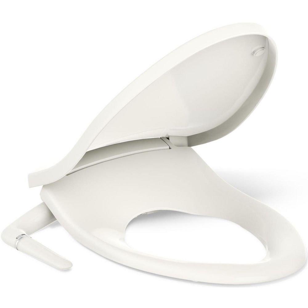 KOHLER Biscuit Elongated Closet Front Grip-Tight Toilet Seat 