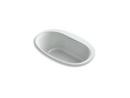 59-11/16 x 35-3/4 in. Drop-In Bathtub with Center Drain in Ice Grey