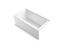 KOHLER White 60 x 30 in. Soaker Alcove Bathtub with Right Drain 