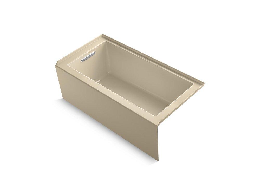 KOHLER White 60 x 32 in. Soaker Alcove Bathtub with Right Drain 