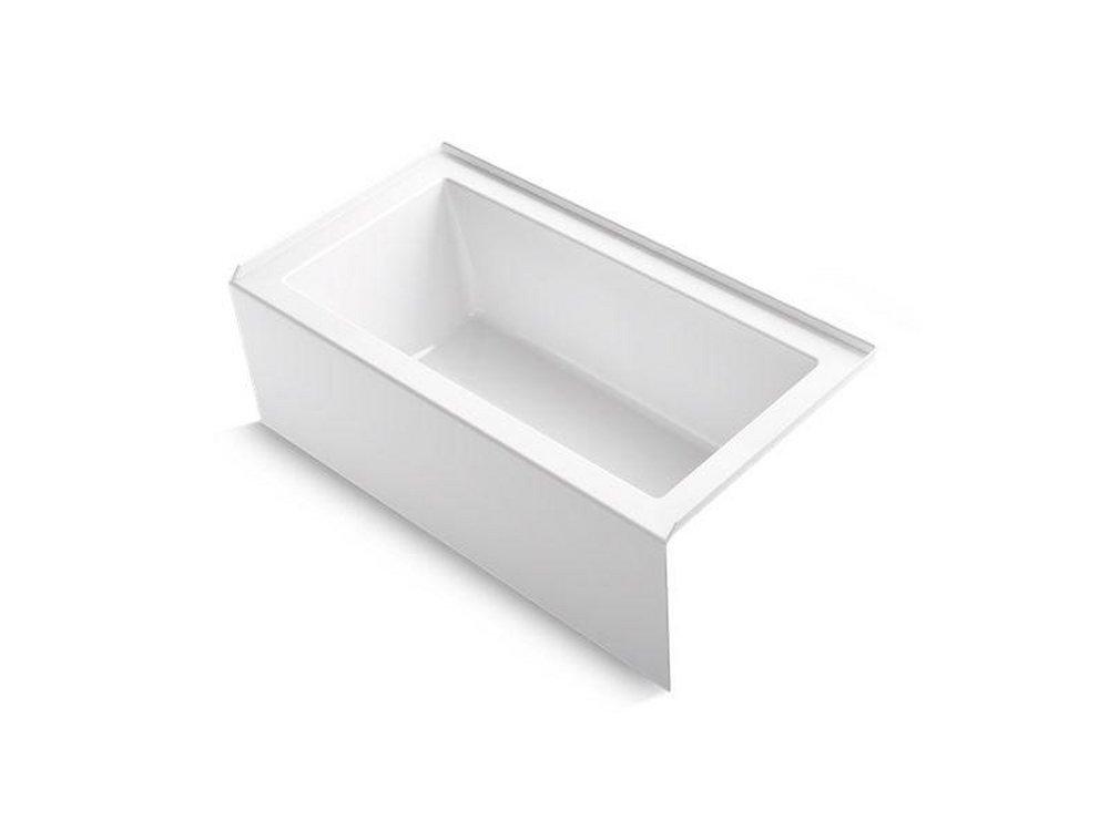 KOHLER White 60 x 32 in. Soaker Alcove Bathtub with Right Drain 