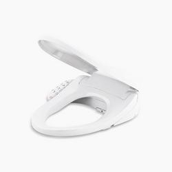 Elongated Closed Front Bidet Toilet Seat in White