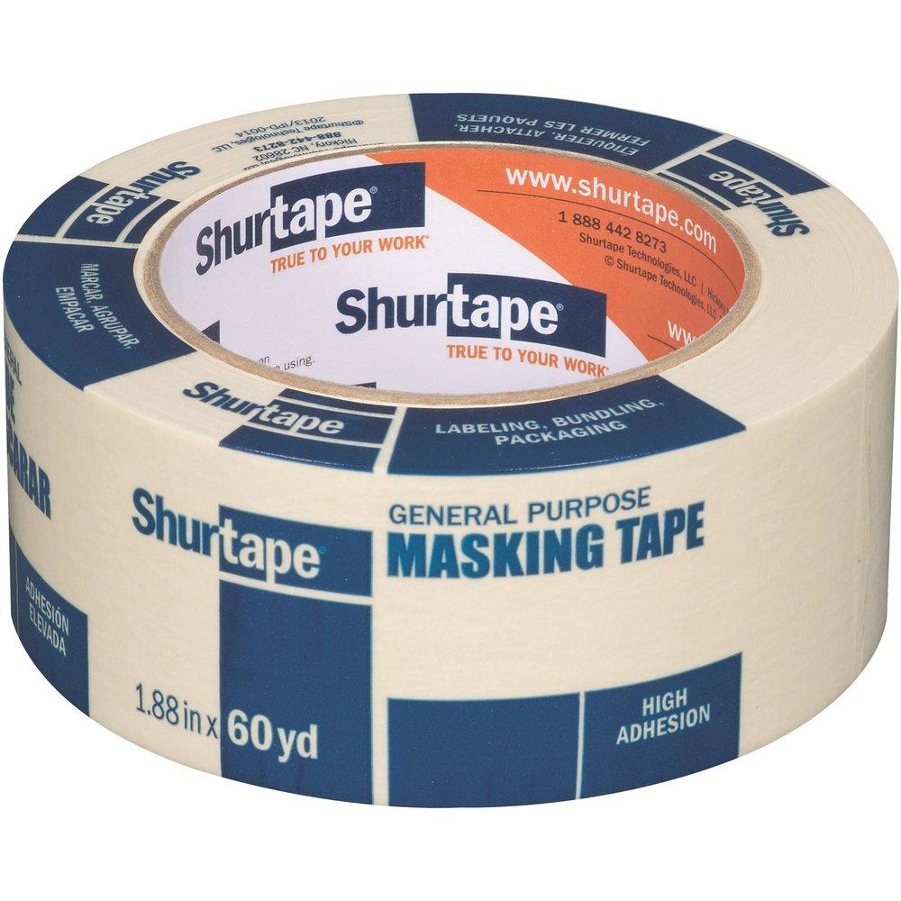Shurtape Natural 2 in. General Purpose Masking Tape 