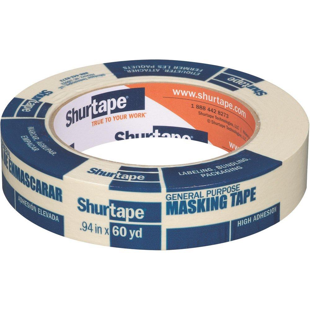 Shurtape Natural 1 in. General Purpose Masking Tape 
