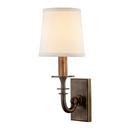 60W 1-Light Candelabra E-12 Base Wall Sconce in Distressed Bronze