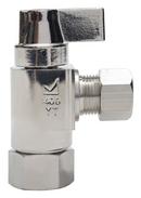 Sioux Chief Chrome Plated FIPS x Compression Lever Angle Supply Stop Valve in Chrome Plated 