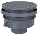 4 in. No Hub Ductile Iron Cleanout Assembly with 9 in. Round Cover