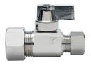 Sioux Chief Bright Nickel Compression Lever Straight Supply Stop Valve in Bright Nickel 
