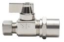 Sioux Chief Nickel Plated Solvent Weld x OD Compression Straight Supply Stop Valve in Nickel Plated 