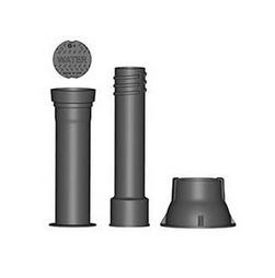37 in. Heavy Duty Screw Type Valve Box 2-Piece