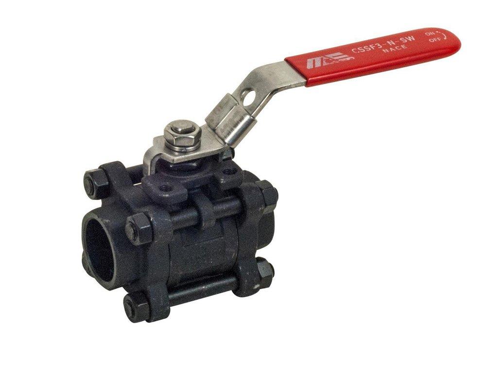 Flowserve Carbon Steel Full Port Socket Weld 2500# Ball Valve 
