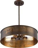 4-Light Pendant in Weathered Brass
