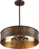 NUVO Weathered Brass 4-Light Pendant 