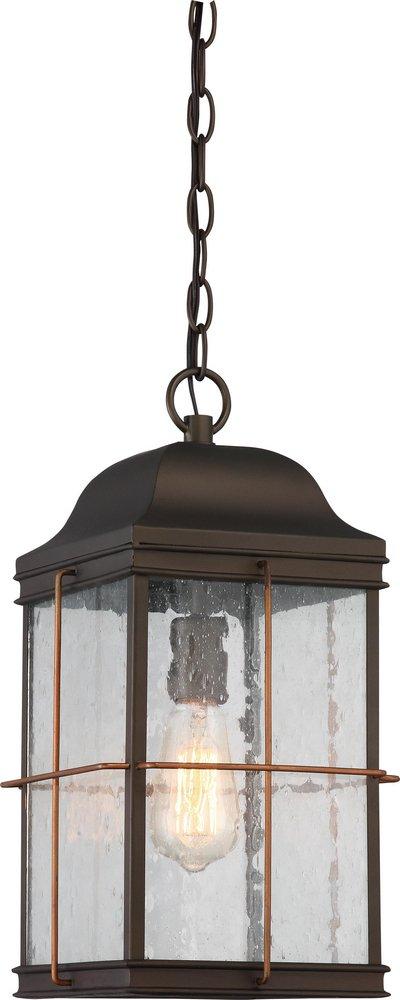 NUVO Bronze/Copper 1-Light 60W Outdoor Hanging Lantern 
