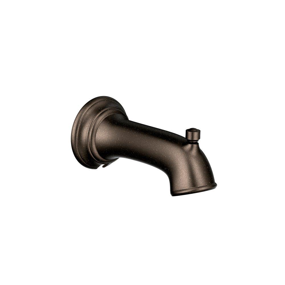Moen Oil Rubbed Bronze 7 in. Wall Mount Diverter Tub Spout for T2183 Tub and Shower 