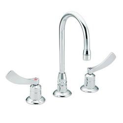 Two Handle Widespread Bathroom Sink Faucet in Chrome