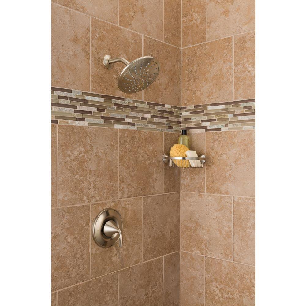 Moen Brushed Nickel Single Handle Single Function Shower Faucet (Trim Only) 