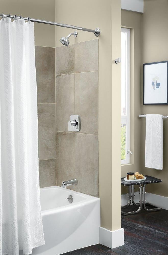 Moen Polished Chrome Single Handle Multi Function Bathtub & Shower Faucet (Trim Only) 