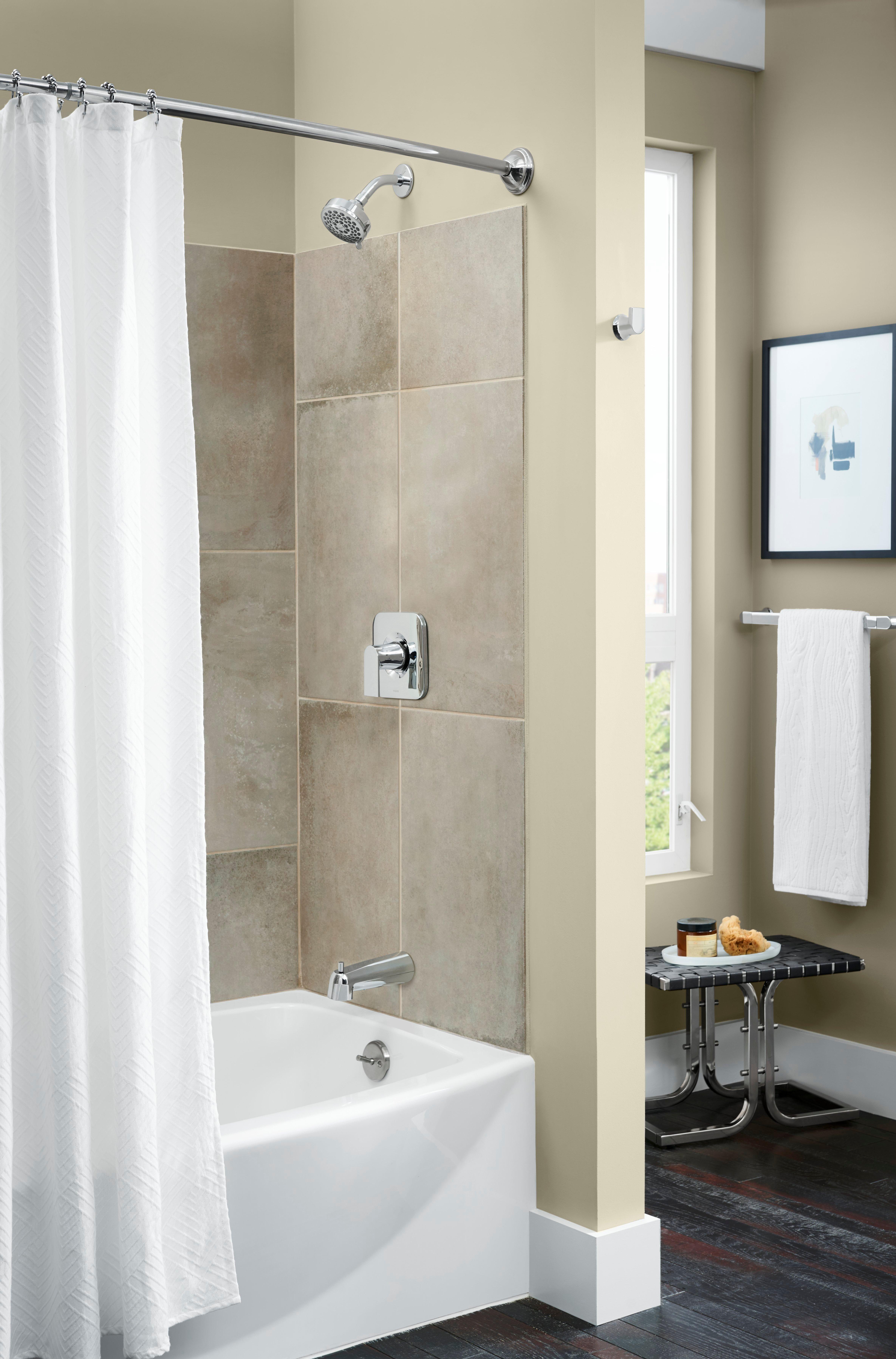 Moen Polished Chrome Single Handle Multi Function Bathtub & Shower Faucet (Trim Only) 