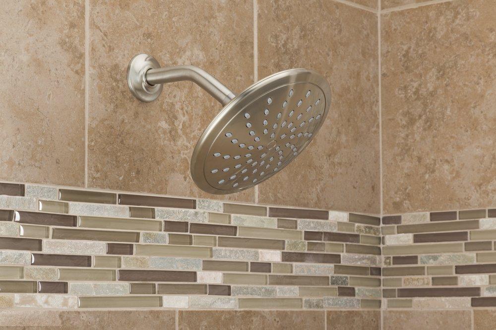 Moen Brushed Nickel Single Function Rainfall Showerhead 