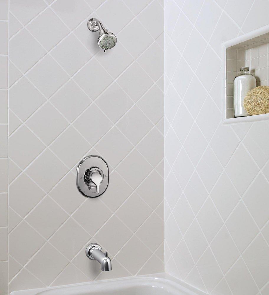 Moen Chrome California Energy Commission Registered Chrome POSI-TEMPR TUB/SHOWER 