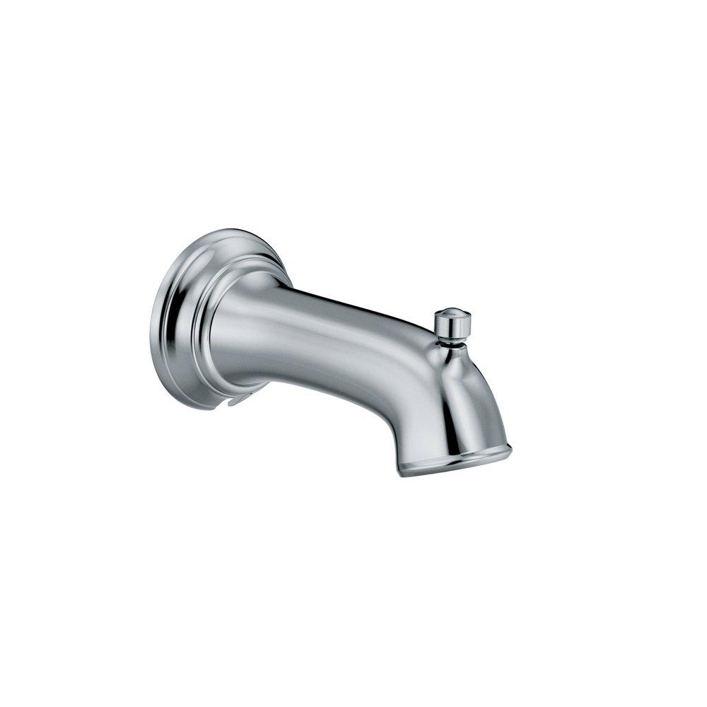Moen Polished Chrome 7 in. Wall Mount Diverter Tub Spout for T2183 Tub and Shower 