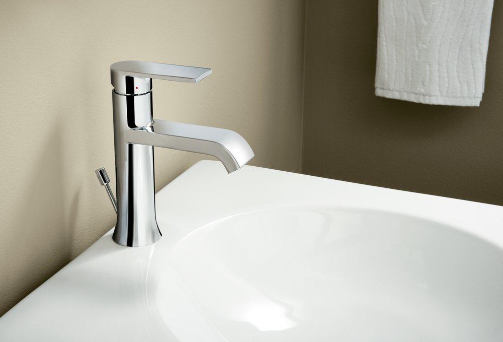 Moen Chrome Single Handle Monoblock Bathroom Sink Faucet 
