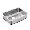 23 x 18 in. No Hole Stainless Steel Single Bowl Undermount Kitchen Sink in Brushed Stainless Steel