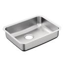 23 x 18 in. No Hole Stainless Steel Single Bowl Undermount Kitchen Sink in Matte Stainless Steel