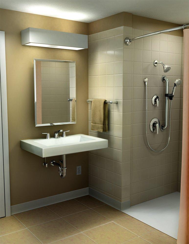 Moen Chrome Widespread Bathroom Sink Faucet with Double Lever Handle 