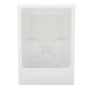 60 x 31 in. Acrylic and Gelcoat Tub and Shower Unit with Left Drain in White