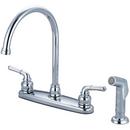 Olympia Faucets Polished Chrome Widespread Kitchen Faucet 