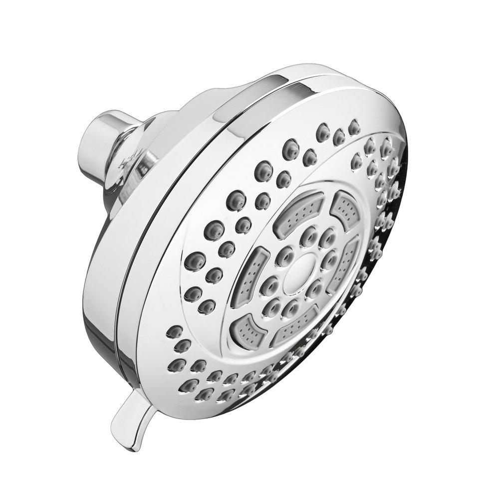 American Standard Polished Chrome Multi Function Full, Massage, Full w/ Massage, Concentrating Spray, Full Combination and Pause Showerhead 