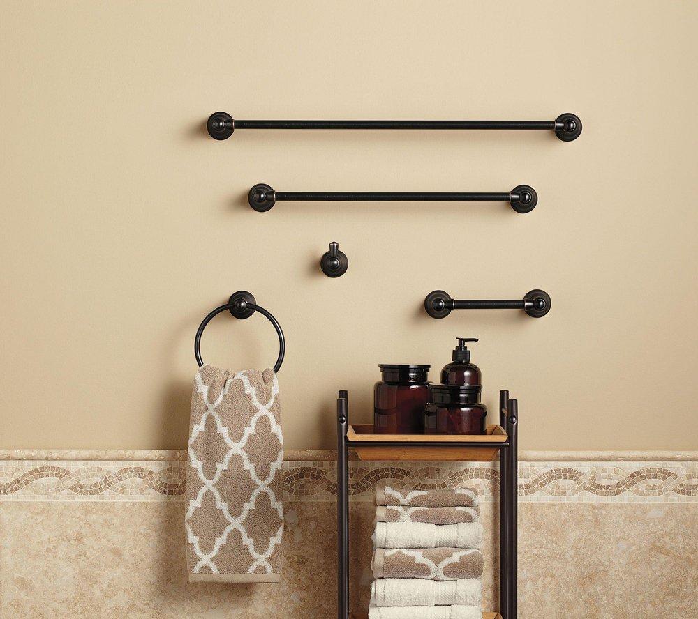 Moen Mediterranean Bronze Wall Mount Toilet Tissue Holder 