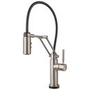 Single Handle Pull Down Kitchen Faucet in Stainless