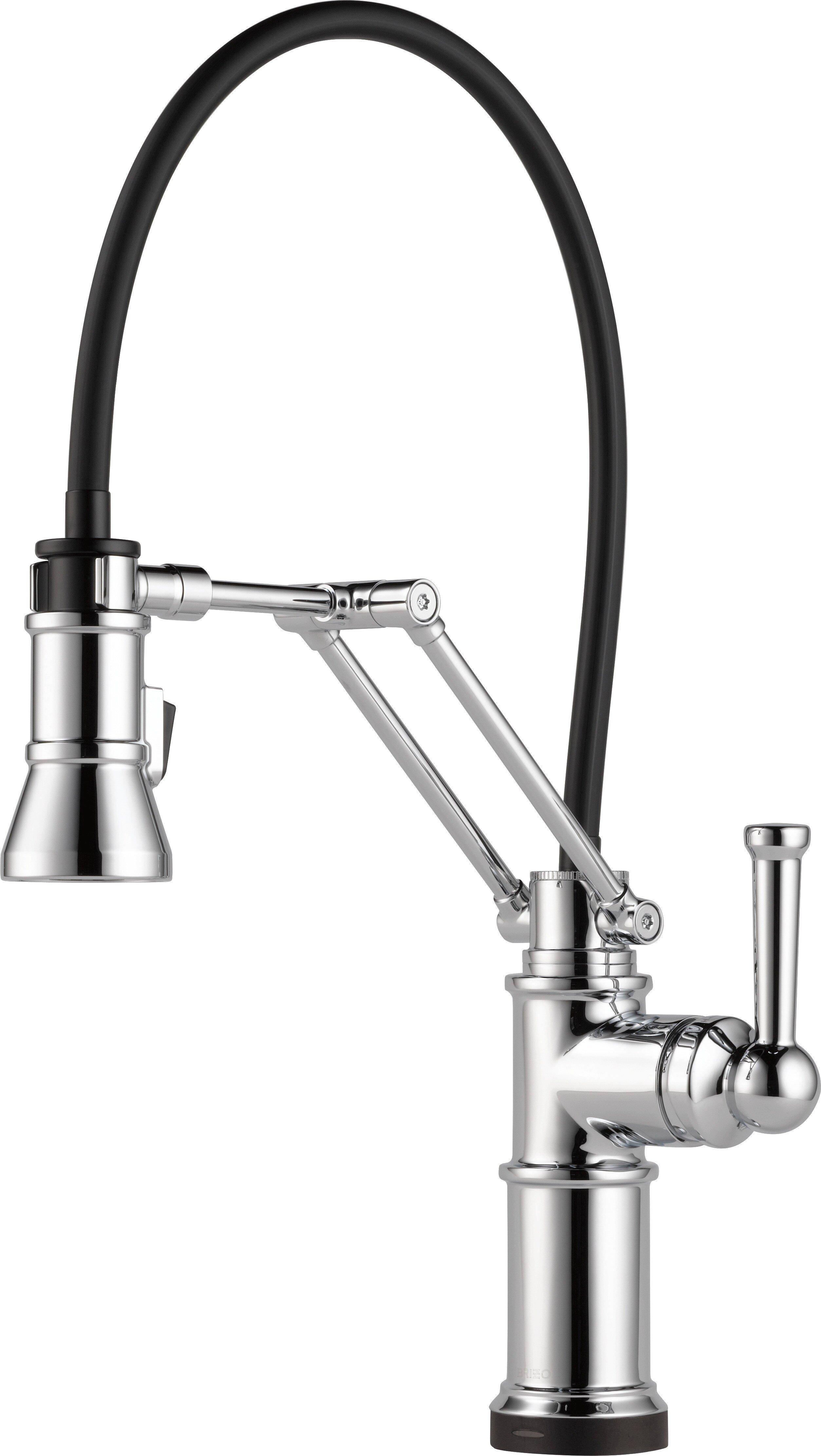 Brizo Chrome Single Handle Pull Down Touch Activated Kitchen Faucet 