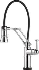 Brizo Chrome Single Handle Pull Down Touch Activated Kitchen Faucet 