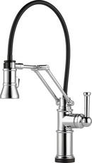 Brizo Chrome Single Handle Pull Down Touch Activated Kitchen Faucet 