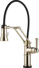 Brizo Polished Nickel Single Handle Pull Down Touch Activated Kitchen Faucet 