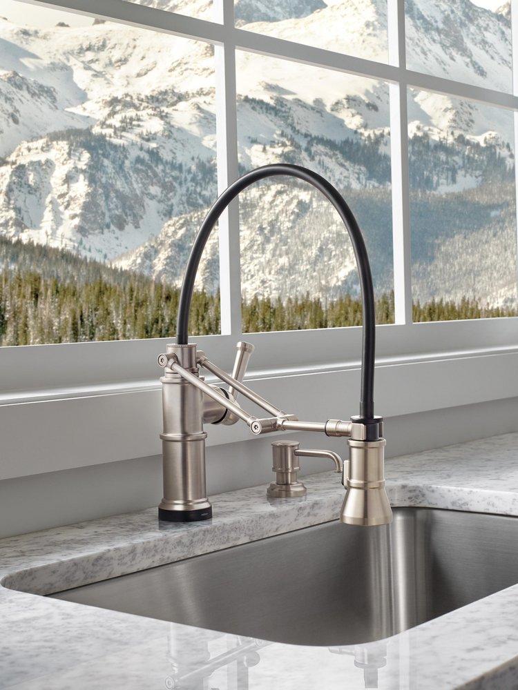 Brizo Stainless Single Handle Pull Down Touch Activated Kitchen Faucet 