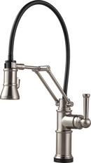 Single Handle Pull Down Kitchen Faucet with Touch Activation in Stainless