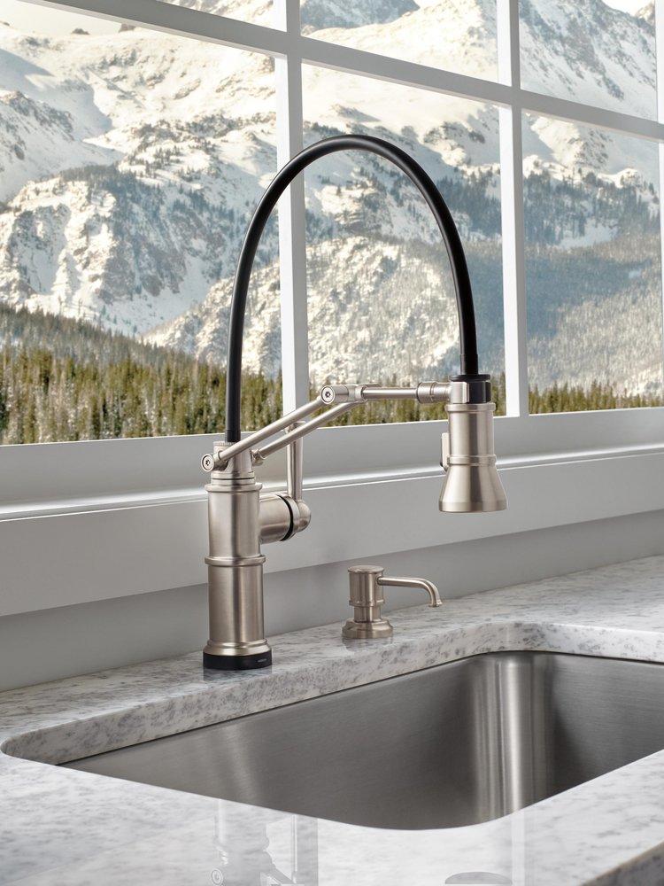 Brizo Stainless Single Handle Pull Down Touch Activated Kitchen Faucet 