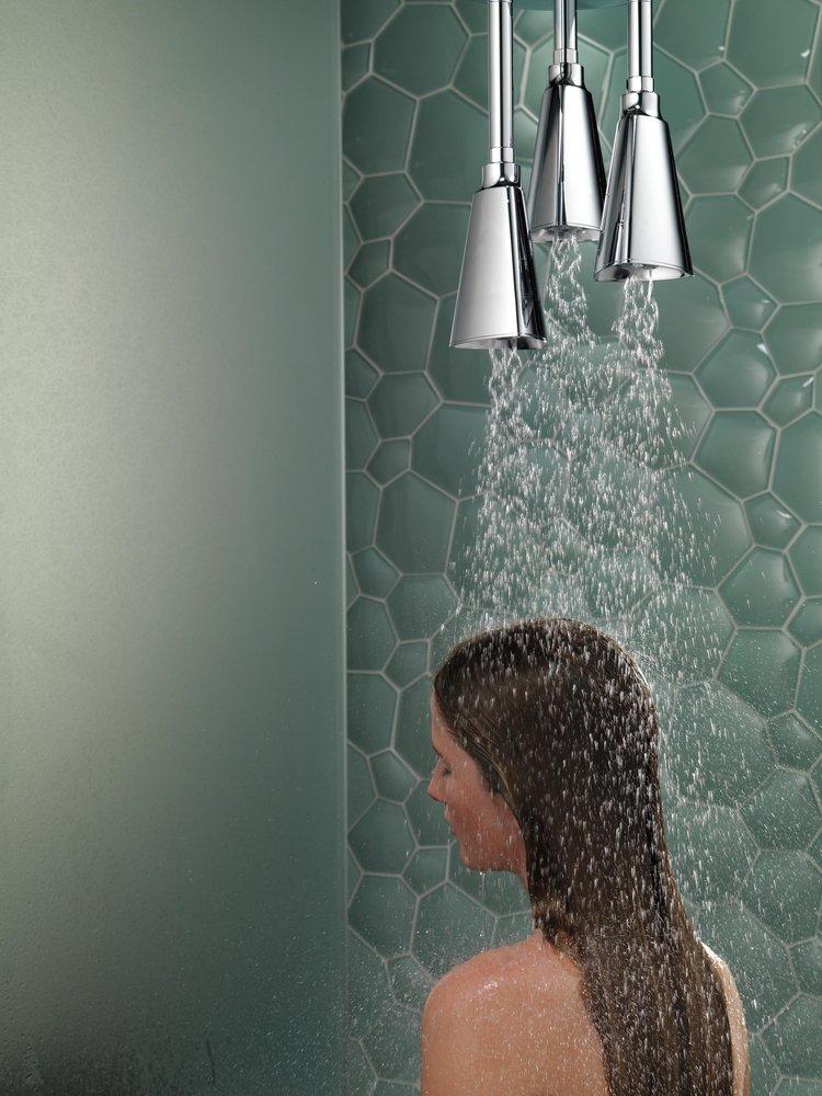 Delta Faucet Chrome Single Function H2Okinetic&reg; Showerhead 