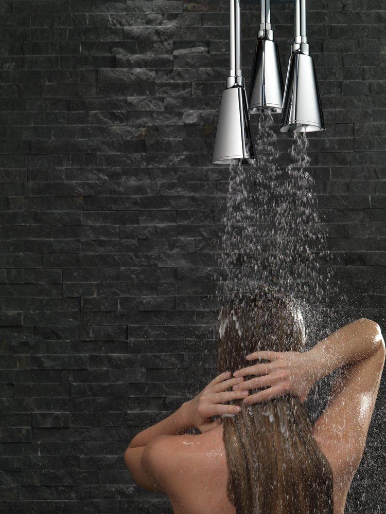 Delta Faucet Chrome Single Function H2Okinetic&reg; Showerhead 