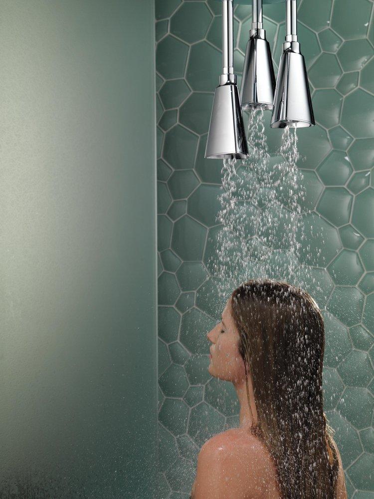 Delta Faucet Chrome Single Function H2Okinetic&reg; Showerhead 