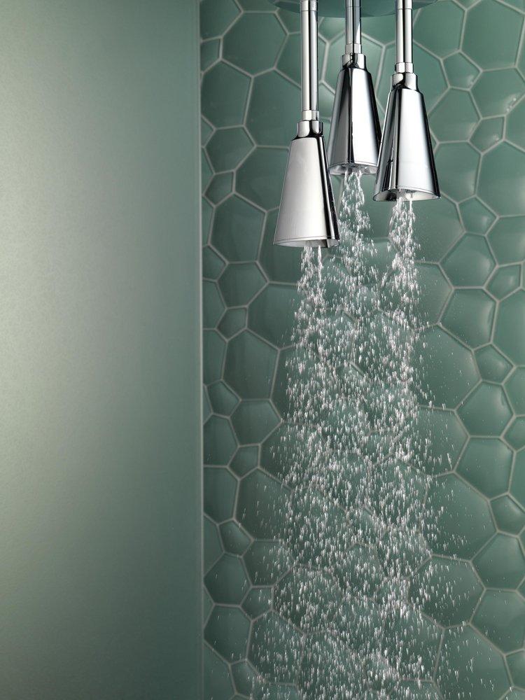 Delta Faucet Chrome Single Function H2Okinetic&reg; Showerhead 