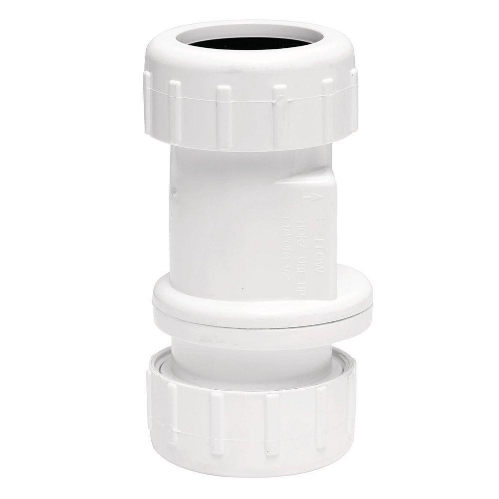 PROFLO® White 1-1/4 x 1-1/2 in. Plastic Check Valve 