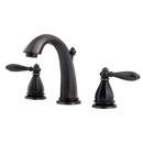 Widespread Bathroom Sink Faucet with Double Lever Handle in Tuscan Bronze